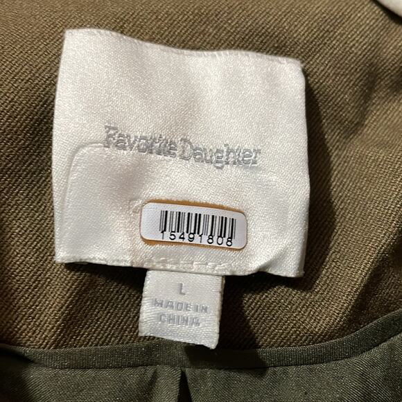Favorite Daughter Olive Green Blazer Jacket Size Large - Picture 6 of 13